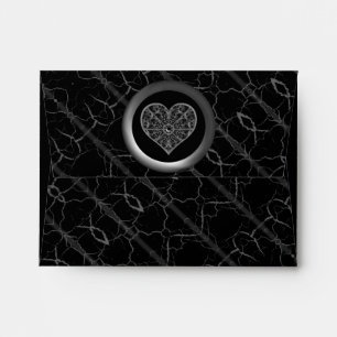 Ceramic Lace Black Envelope
