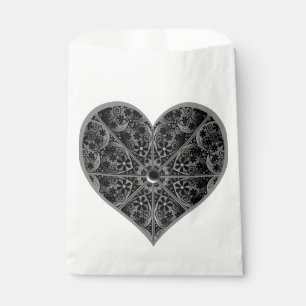Ceramic Lace Black Favour Bag
