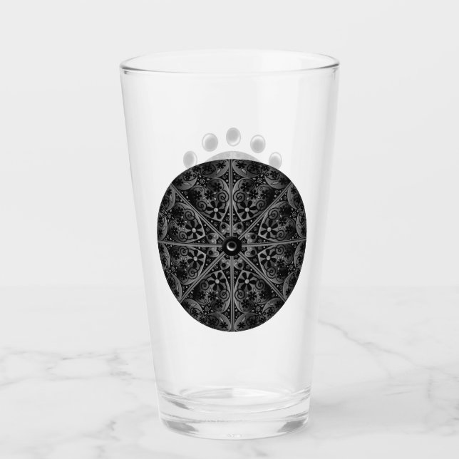 Ceramic Lace Black Glass (Front)