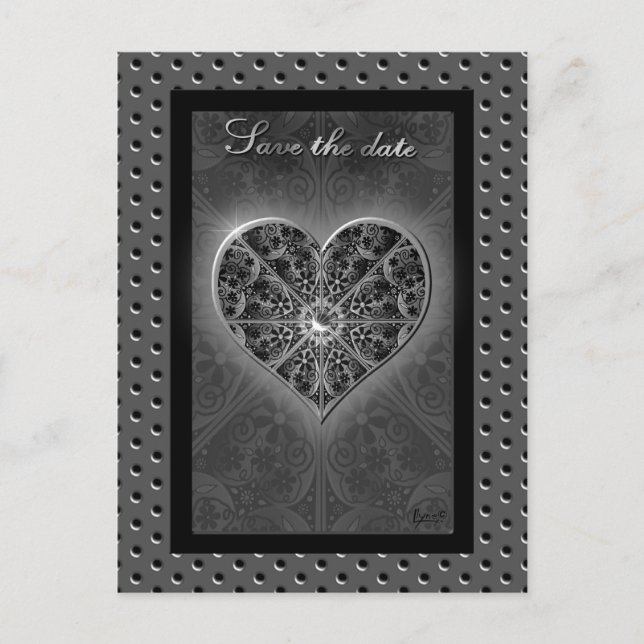 Ceramic Lace black Postcard (Front)