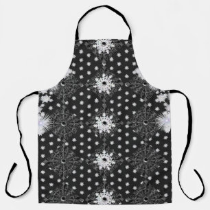 Ceramic Lace black snowflake Apron