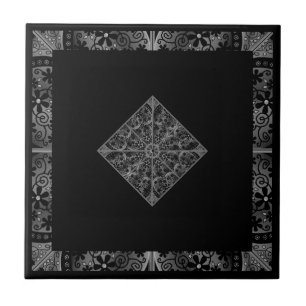 Ceramic Lace black Tile