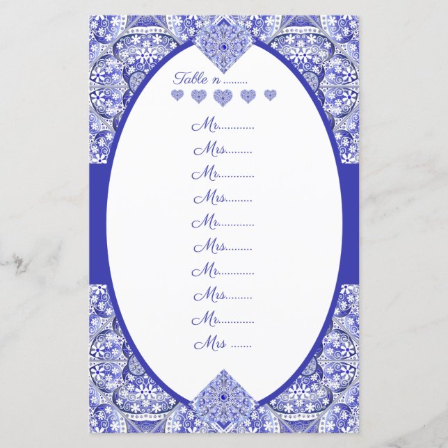 Ceramic Lace blue of greece (Front)