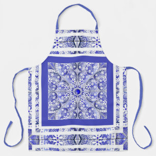 Ceramic Lace Blue of Greece Apron
