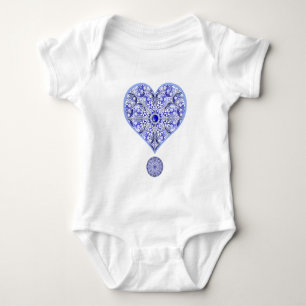 Ceramic lace Blue of Greece Baby Bodysuit