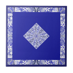 Ceramic Lace Blue of Greece Ceramic Tile