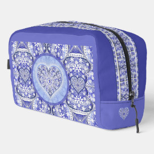 Ceramic lace Blue of Greece Dopp Kit