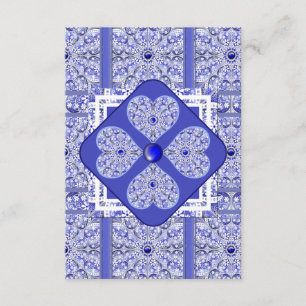 Ceramic Lace Blue of Greece Enclosure Card