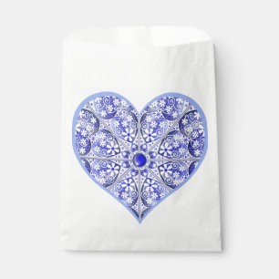 Ceramic Lace Blue of Greece Favour Bag