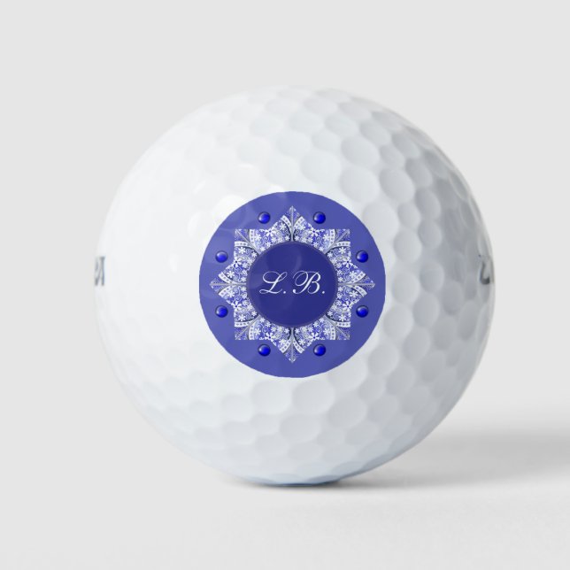 ceramic lace Blue of Greece Golf Balls (Front)