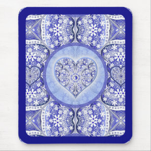 Ceramic lace Blue of Greece Mouse Pad
