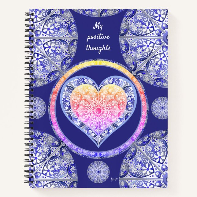 ceramic lace Blue of Greece Notebook (Front)