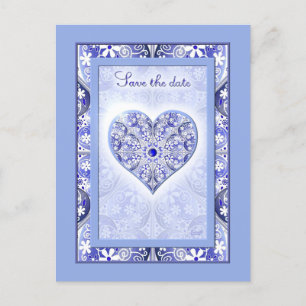 Ceramic lace Blue of Greece Postcard