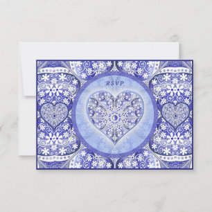 Ceramic Lace Blue of Greece RSVP Card