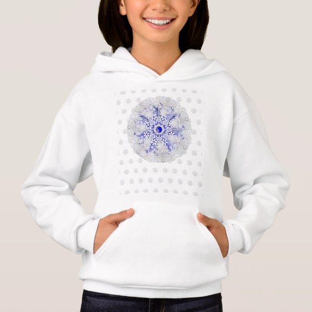 Ceramic Lace Blue of Greece & snowflake (Front)