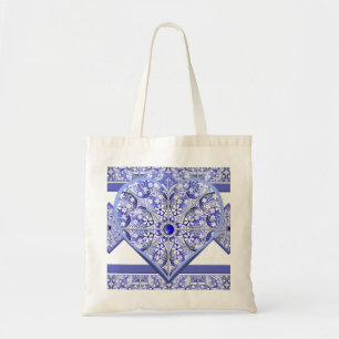 Ceramic Lace Blue of Greece Tote Bag