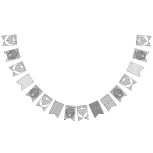 Ceramic Lace grey Bunting