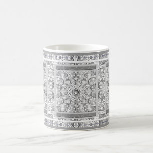 Ceramic lace Grey Coffee Mug