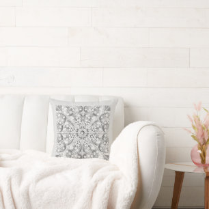 Ceramic lace Grey Cushion
