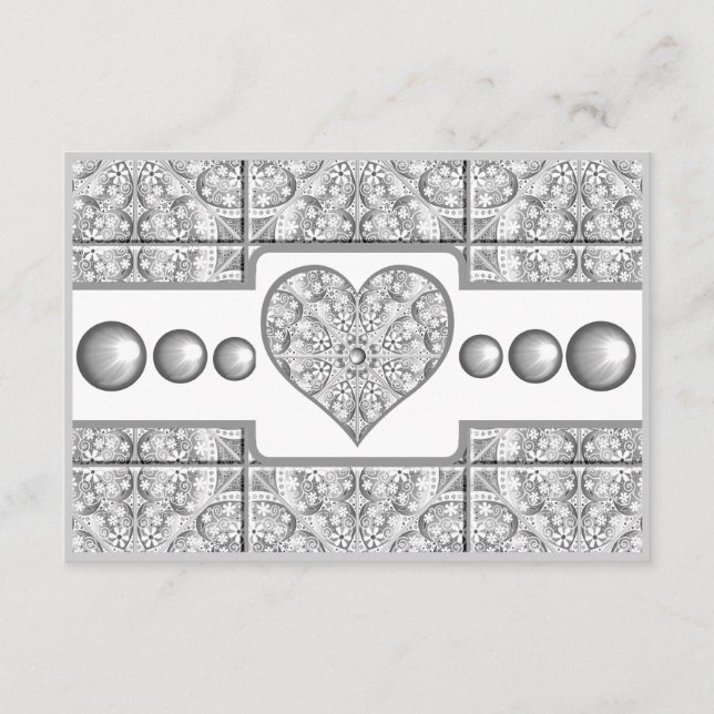 Ceramic Lace grey Enclosure Card (Front)