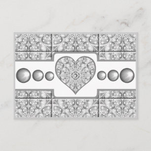 Ceramic Lace grey Enclosure Card
