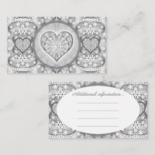 Ceramic lace Grey Enclosure Card