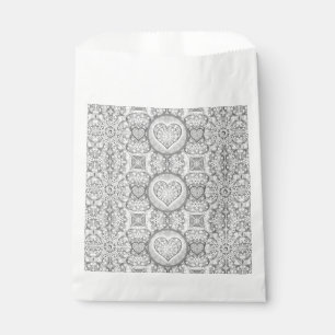 Ceramic Lace grey Favour Bag