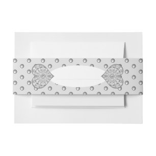 Ceramic Lace grey Invitation Belly Band