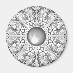 Ceramic lace Grey Magnet