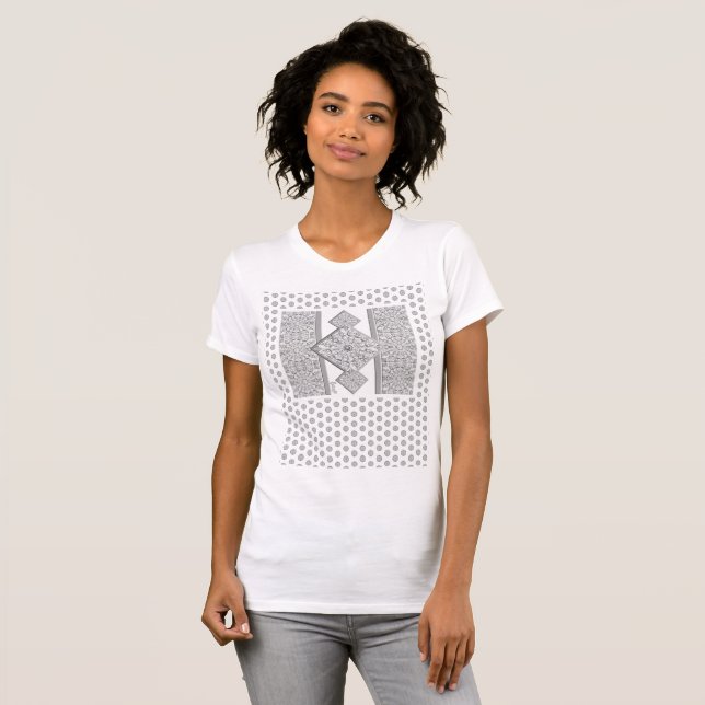 Ceramic lace Grey T-Shirt (Front Full)