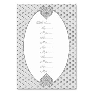 Ceramic Lace grey Table Number
