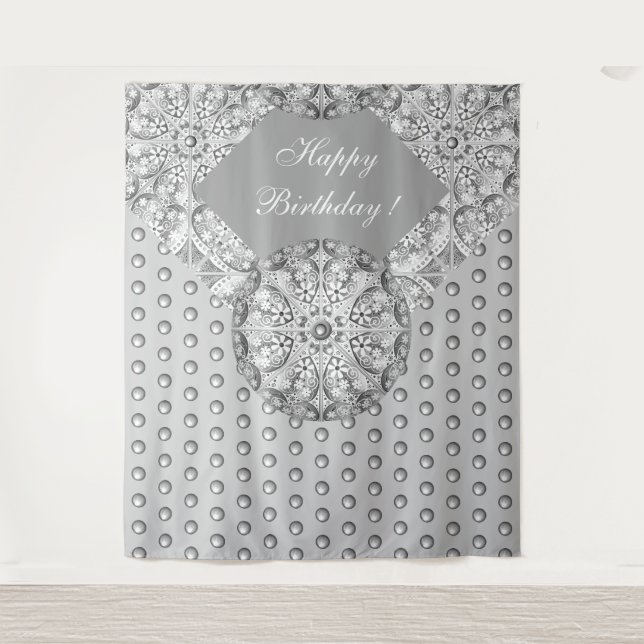 Ceramic lace Grey Tapestry (Front)