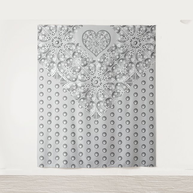 Ceramic Lace grey Tapestry (Front)