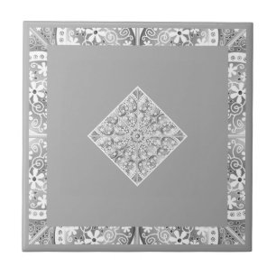 Ceramic lace Grey Tile