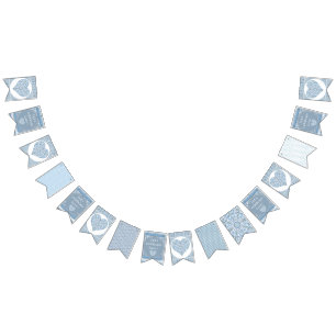 Ceramic Lace Light Blue Bunting