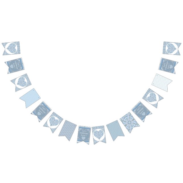 Ceramic Lace Light Blue Bunting (All)