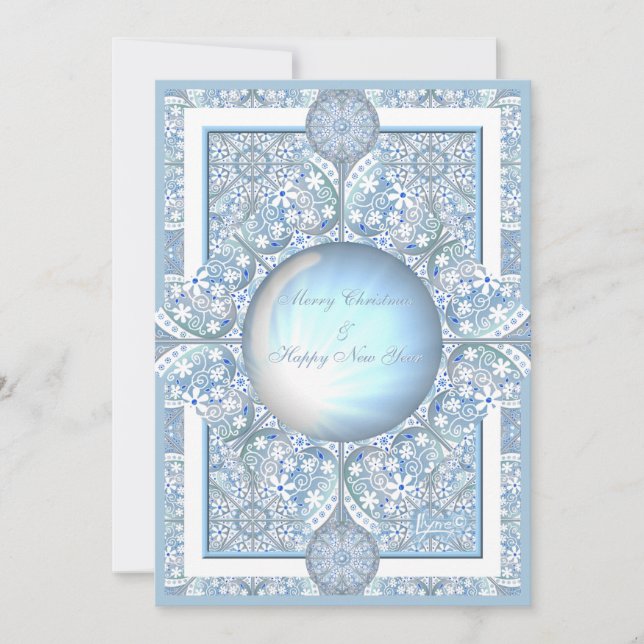 Ceramic lace Light blue Card (Front)