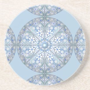 Ceramic Lace light blue Coaster