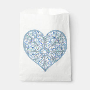 Ceramic Lace Light Blue Favour Bag