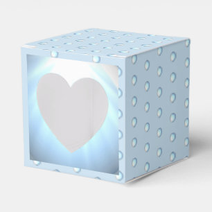 Ceramic Lace Light Blue Favour Box