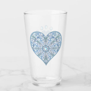 Ceramic Lace light blue Glass