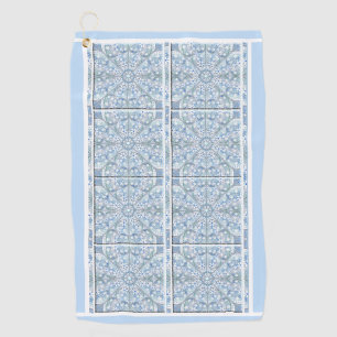 Ceramic Lace Light Blue Golf Towel
