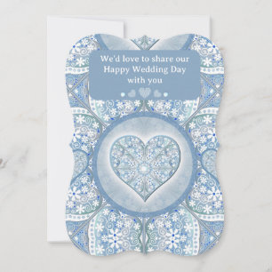 Ceramic Lace Light Blue Invitation