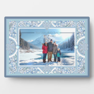 Ceramic Lace Light Blue Plaque