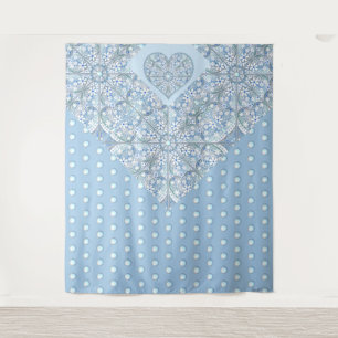 Ceramic Lace Light Blue Tapestry