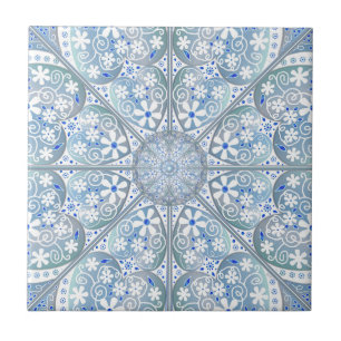 Ceramic Lace Light Blue Tile