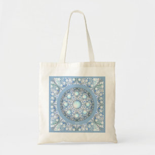 Ceramic Lace light blue Tote Bag