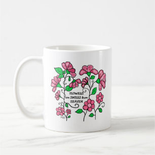 Ceramic Mug - Flowers are smiles from heaven