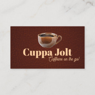 Ceramic Mug of Coffee Business Card