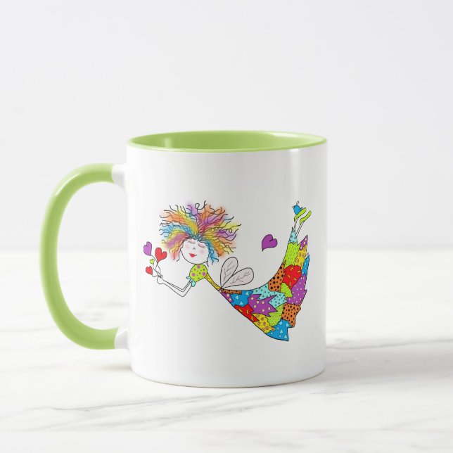 Ceramic Mug Whimsical Fairy (Left)
